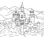 Coloriage Grand Château de Roi