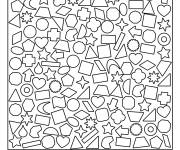 Coloriage Cherche et trouve formes