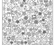 Coloriage Cherche et trouve Halloween