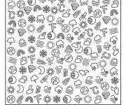 Coloriage Cherche et trouve m&eacute;t&eacute;o