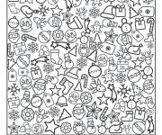 Coloriage Cherche et trouve Noel