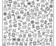 Coloriage et dessins gratuit Cherche et trouve pirates à imprimer