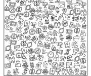 Coloriage et dessins gratuit Cherche et trouve Ramadhan  à imprimer