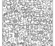 Coloriage et dessins gratuit Cherche et Trouve voyage et transport à imprimer