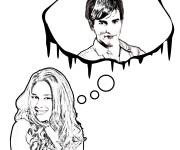 Coloriage et dessins gratuit Daisy amoureuse de Max Chica Vampiro à imprimer