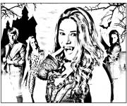 Coloriage et dessins gratuit Daisy avec ses amis de Chica Vampiro à imprimer