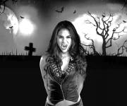 Coloriage et dessins gratuit Daisy dans une cimeti&egrave;re Chica Vampiro à imprimer