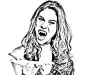 Coloriage et dessins gratuit Daisy de Chica Vampiro r&eacute;aliste à imprimer