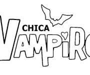 Coloriage Logo de Chica Vampiro