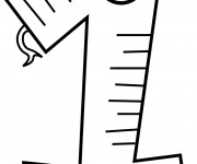 Coloriage Chiffre 1 personnalis&eacute;