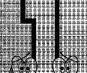 Coloriage Chiffre 1 stylisé