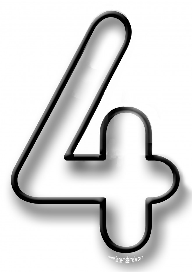 Coloriage Chiffres 45 dessin gratuit à imprimer