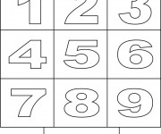 Coloriage Chiffres &agrave; apprendre