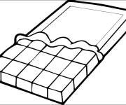 Coloriage Barre de Chocolat