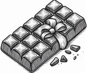 Coloriage Cadeau Chocolat