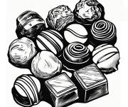 Coloriage Chocolat &agrave; la maison