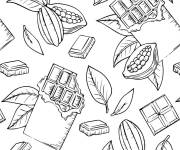 Coloriage Chocolat &agrave; motif