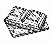 Coloriage Chocolat align&eacute;