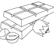 Coloriage Chocolat aux noix