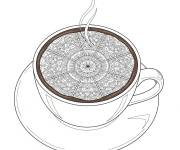 Coloriage Chocolat chaud anti-stress