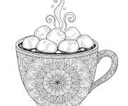 Coloriage Chocolat chaud zentangle