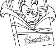 Coloriage Chocolat de dessin anim&eacute;