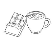 Coloriage Chocolat et du caf&eacute;