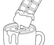 Coloriage Chocolat et du lait