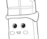 Coloriage et dessins gratuit Chocolat mignon de dessin anim&eacute; à imprimer