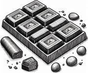 Coloriage Chocolat noir swiss