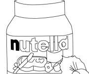 Coloriage et dessins gratuit Chocolat Nutella à imprimer