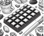 Coloriage Chocolat origine de cacao