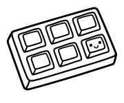 Coloriage Chocolat pour la maternelle