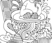 Coloriage Chocolat pour les amoureux