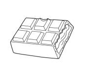Coloriage Chocolat simple