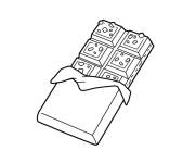 Coloriage Chocolat simple en maternelle