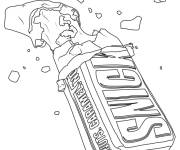 Coloriage Chocolat Snickers