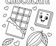 Coloriage Chocolat style cartoon pour enfant