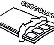 Coloriage Chocolat vectoriel