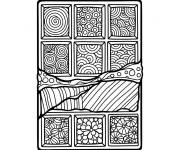 Coloriage Chocolat Zentangle