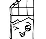 Coloriage et dessins gratuit Clin d'&oelig;il de barre de Chocolat à imprimer