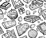 Coloriage Collection de Chocolat belge