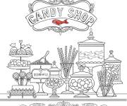 Coloriage Confiserie de chocolat
