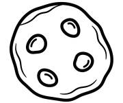 Coloriage Cookie au chocolat