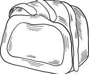 Coloriage Croissant au Chocolat