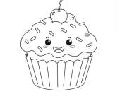 Coloriage et dessins gratuit Cupcake au Chocolat à imprimer