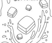 Coloriage Des pi&egrave;ces de Chocolat