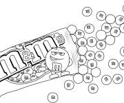 Coloriage M&M&rsquo;s au gout du chocolat