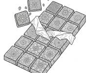 Coloriage Mandala au chocolat