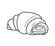 Coloriage Pain au chocolat
